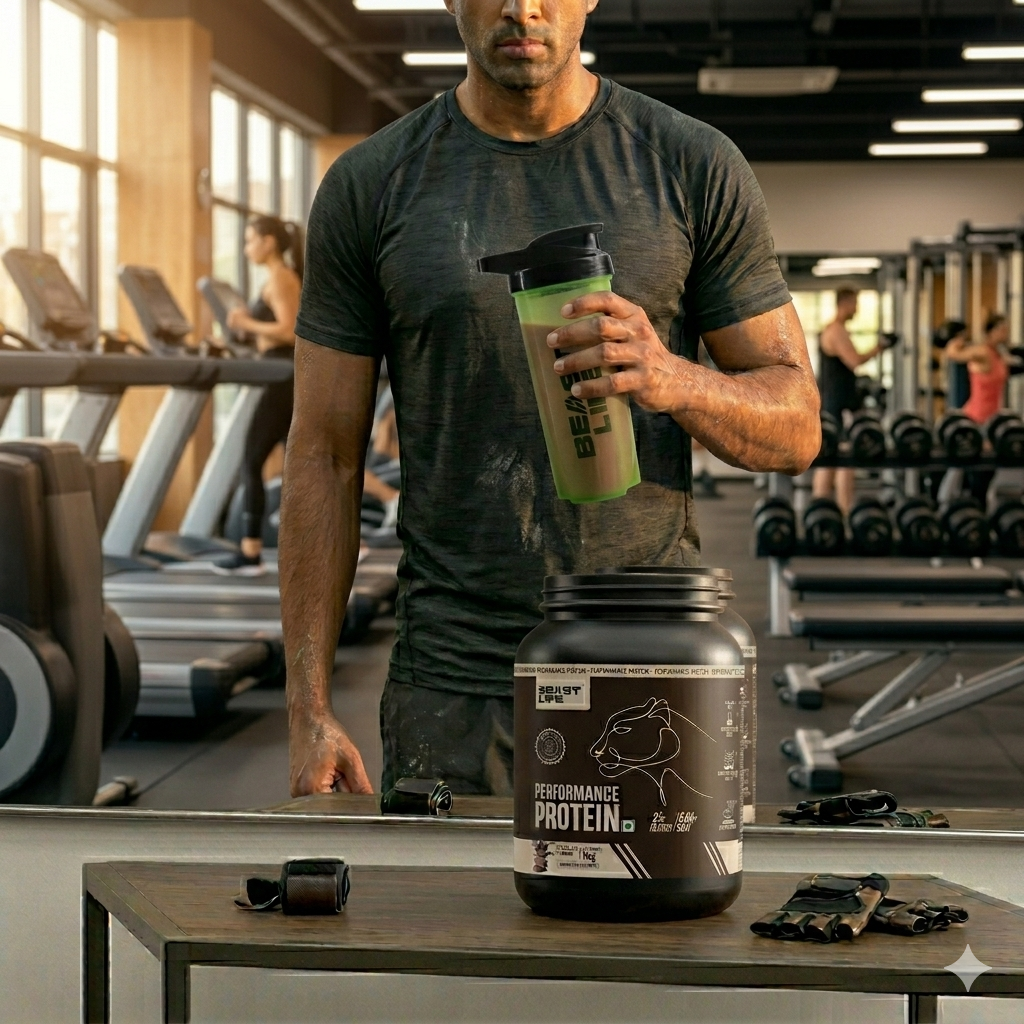 beast life protein after workout recovery shake gym results